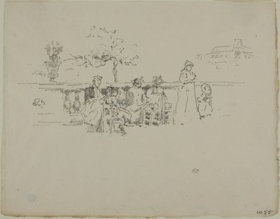 La terrasse, Luxembourg - James Abbott McNeill Whistler