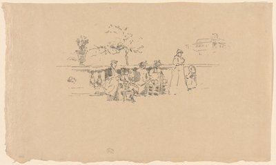 La Terrasse, Luxembourg - James Abbott McNeill Whistler