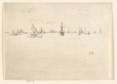 Le navire tourelle, de la série du Jubilé - James Abbott McNeill Whistler