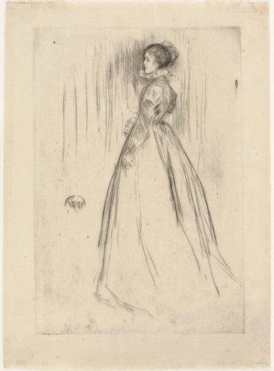 La robe de velours (Mme Leyland) - James Abbott McNeill Whistler