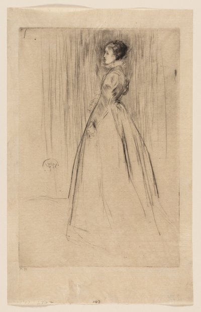 La robe de velours (Mme Leyland) - James McNeill Whistler