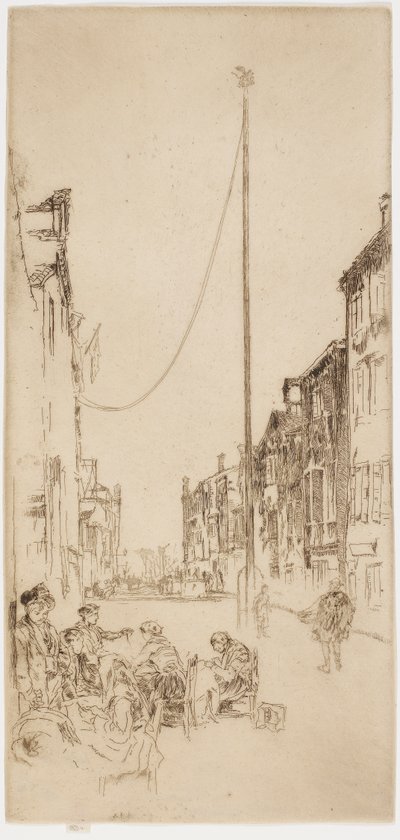 Le mât vénitien - James Abbott McNeill Whistler