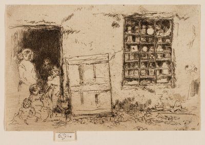 La boutique de bonbons du village - James Abbott McNeill Whistler