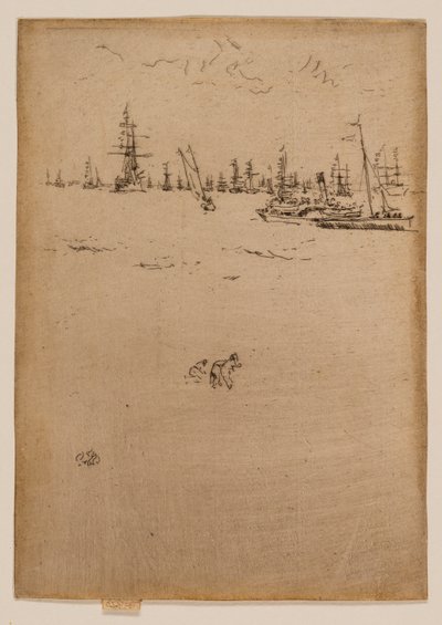 Le bateau des visiteurs - James McNeill Whistler