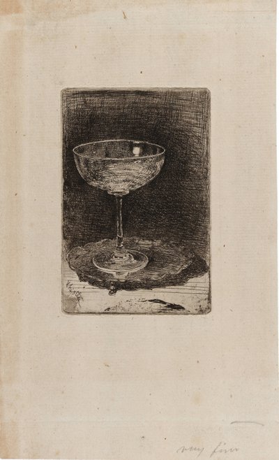 Le Verre à vin - James Abbott McNeill Whistler