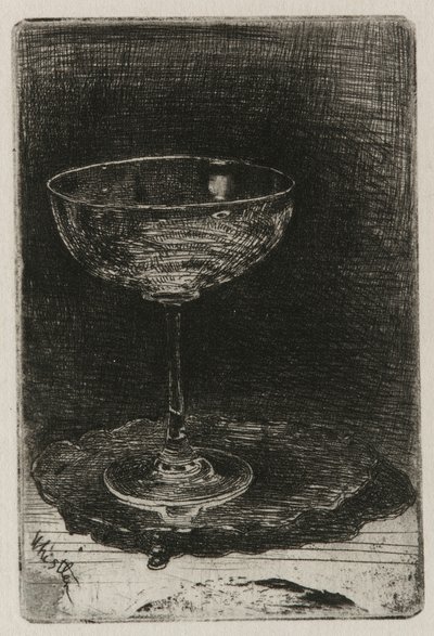 Le verre de vin - James Abbott McNeill Whistler