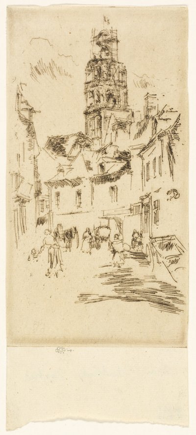 Tour Saint Antoine, Loches - James Abbott McNeill Whistler