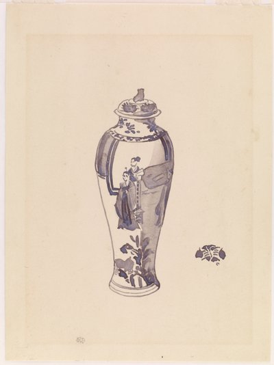 Vase avec corps légèrement bombé - James Abbott McNeill Whistler