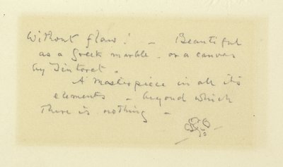 Inscription de Whistler et papillon anciennement sur le passe-partout de Clément de Jonghe de Rembrandt - James McNeill Whistler