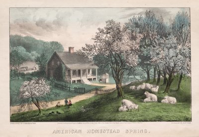 Ferme américaine, Printemps - James Merritt Ives