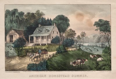 Ferme américaine, été - James Merritt Ives