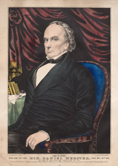Hon. Daniel Webster, âgé de 70 ans - James Merritt Ives