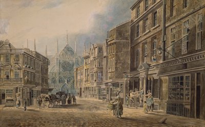 Londres, vieille rue Tothull menant à l