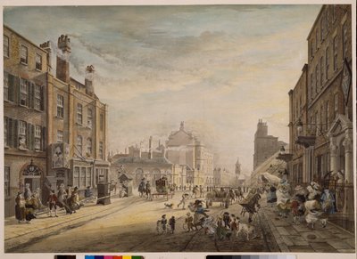 Vue vers Hanover Square montrant Holles Street, Londres, 1773-1791 - James Miller