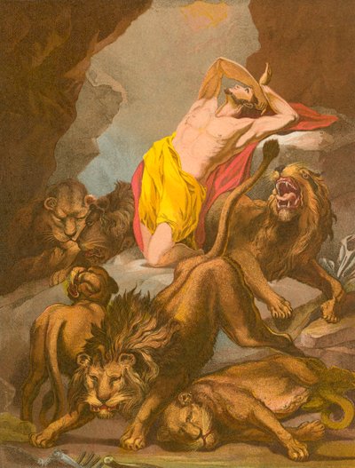 Daniel dans la fosse aux lions - James Northcote