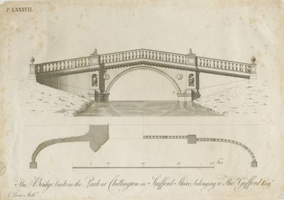 Chillington Park - Pont : gravure, nd [c 1789] - James Paine
