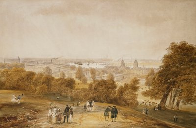 Vue de Londres depuis Greenwich - James Pattison Cockburn