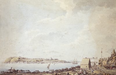 Vue de la ville de Québec, capitale du Canada, prise de la maison du ferry sur l