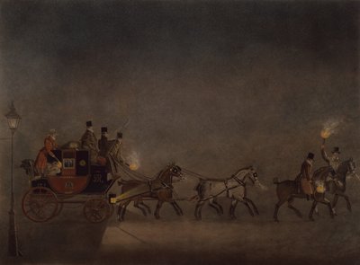 Diligence dans le brouillard - James Pollard
