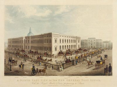 Vue nord-est du nouveau bureau de poste général, 1829 - James Pollard