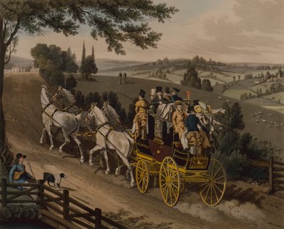 Diligence (gravure en couleur) - James Pollard