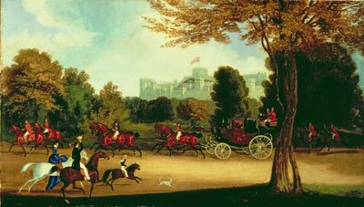 Guillaume IV conduisant dans le parc de Windsor - James Pollard