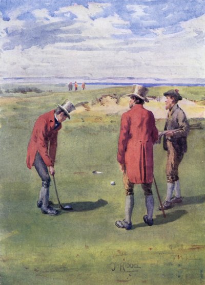 Golfeurs sur Leith Links - James Riddel