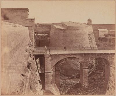 Pont à la Porta Reale, Malte, vers 1856 - James Robertson