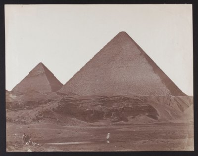 Égypte. Gizeh. Pyramides de Khéops et de Khéphren - James Robertson