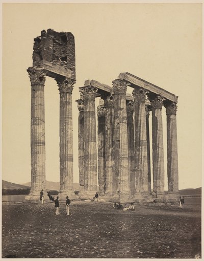 Temple de Jupiter Olympius, vers 1853 - James Robertson