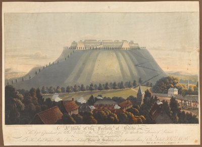 Vue de la forteresse de Bitche. Un dépôt de punition pour les prisonniers de guerre britanniques, 1799 - James Rouse