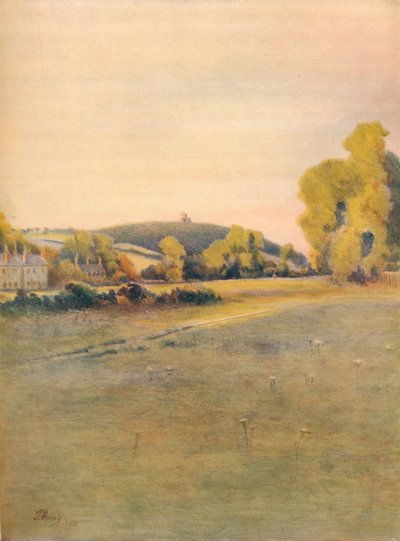 La chapelle de Sainte-Marthe, depuis Shalford Common, 1911 - James S Ogilvy