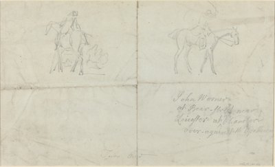 Cavaliers montés [verso] - James Seymour
