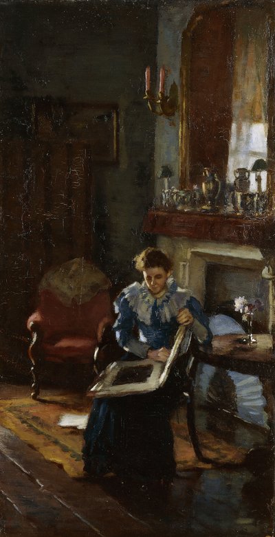 Un Intérieur de Dublin, vers 1915-20 - James Sinton Sleator