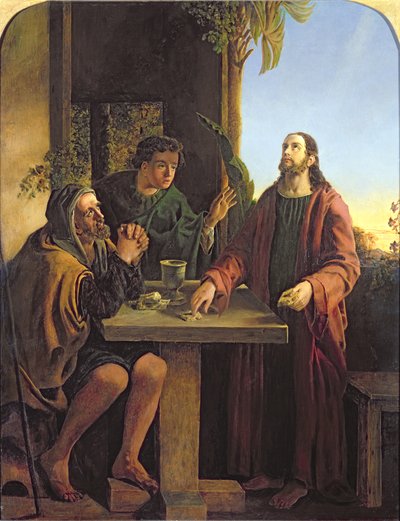 Le Christ à Emmaüs - James Smetham