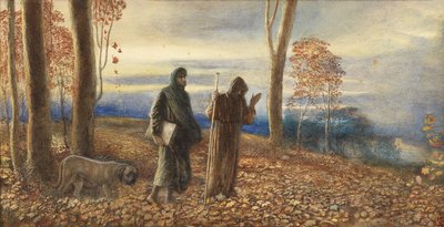 Dante et Virgile à Vallombrosa - James Smetham