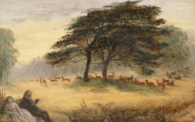 Amoureux dans le parc de Richmond (parc de Windsor) - James Smetham