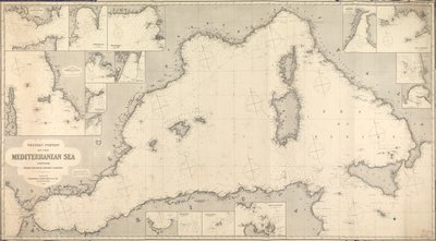 Carte de la Méditerranée occidentale - James & Son Imray