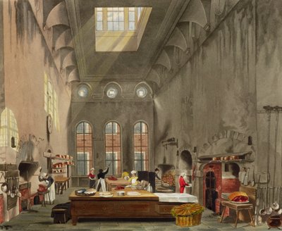 Cuisine, Palais de St. James, gravé par William James Bennett de 