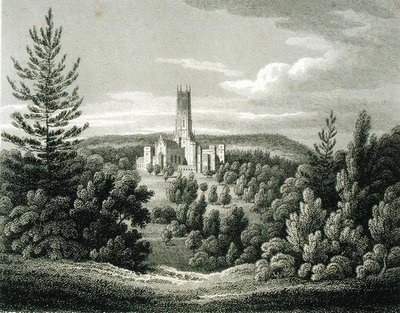 Abbaye de Fonthill depuis le Phare - James Storer
