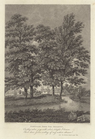 Robert Bloomfield, poète : Fakenham depuis les prés - James Storer