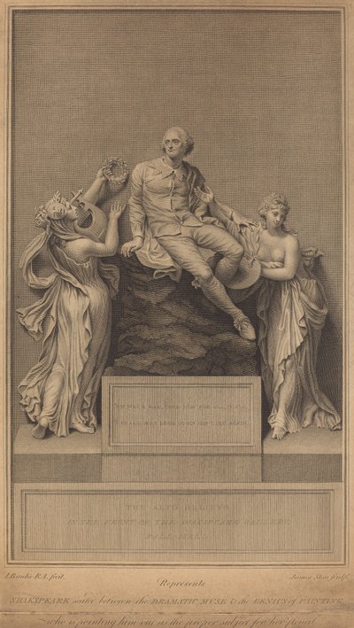 Monument à William Shakespeare - James Stow after Thomas Banks