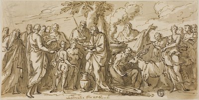 Lupercalia (recto), et Esquisses de Figures (verso) - James Thornhill