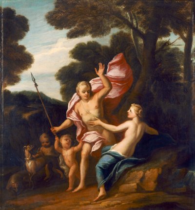 Vénus et Adonis vers 1705 - James Thornhill