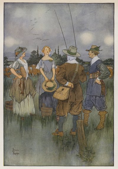 Illustration pour The Compleat Angler par Izaak Walton - James Thorpe