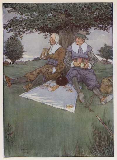 Illustration pour The Compleat Angler par Izaak Walton - James Thorpe