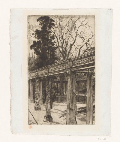 Vue du jardin de l