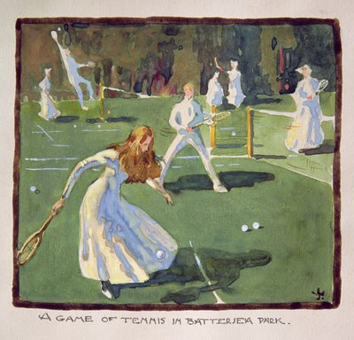 Une partie de tennis à Battersea Park - James Wallace