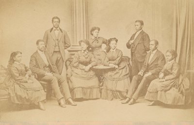 Carte-de-visite des Jubilee Singers - James Wallace Black