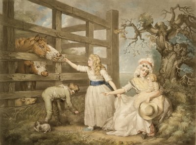 Enfants compatissants, gravé par William Ward (1766-1826) 1793 - James Ward